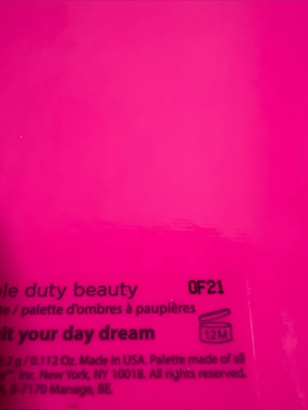 Tarte Don't Quit Your Day Dream Eyeshadow Palette NIB AUTHENTIC batch code #OF21